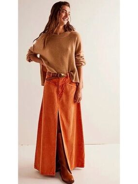 Free People Come As You Are Corduroy Skirt Size 10